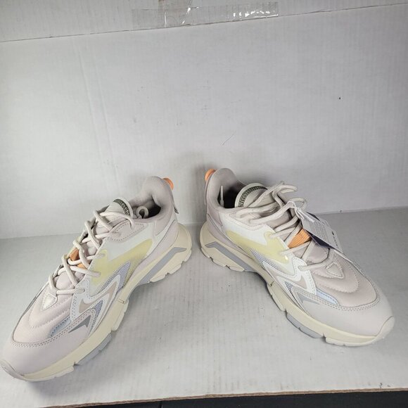 Lacoste Men Neo Tech Chunky Sneakers Beige & Green Trim Athletic Shoes Size 9 - Picture 5 of 7